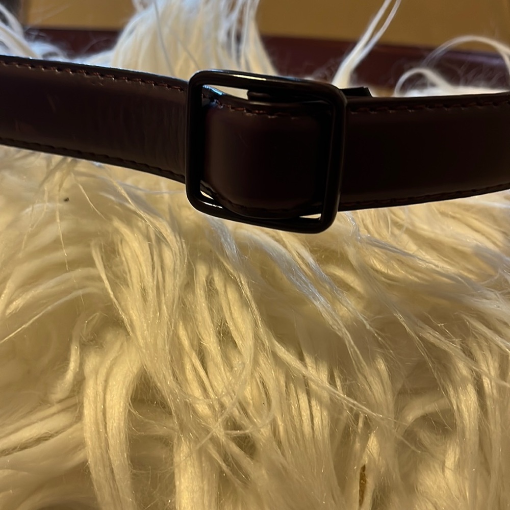 Burgundy Zara belt